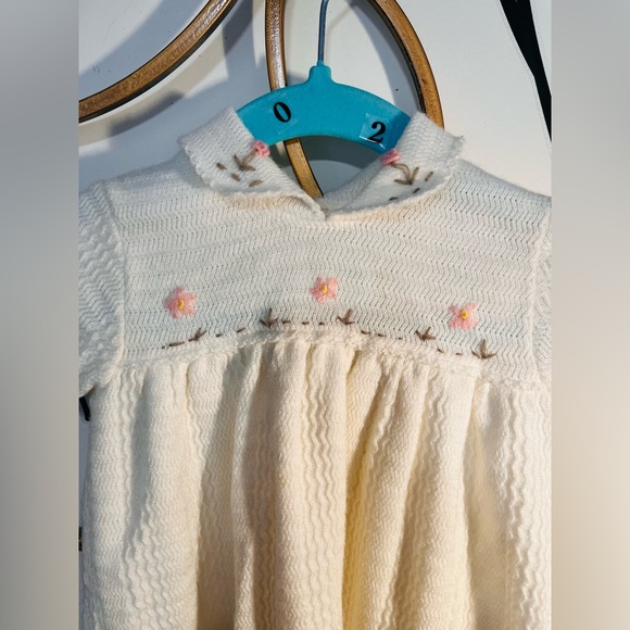 Charming Cream Kids Dress - Picture 2 of 6